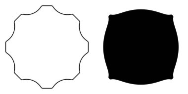 Soyut geometrik simge, sembol şekli. Stock vektör illüstrasyonu, klip- art grafikleri