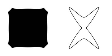 Soyut geometrik simge, sembol şekli. Stock vektör illüstrasyonu, klip- art grafikleri