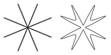 Soyut geometrik simge, sembol şekli. Stock vektör illüstrasyonu, klip- art grafikleri