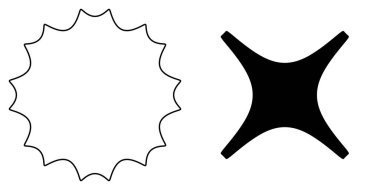 Soyut geometrik simge, sembol şekli. Stock vektör illüstrasyonu, klip- art grafikleri