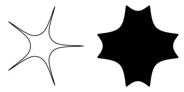 Soyut geometrik simge, sembol şekli. Stock vektör illüstrasyonu, klip- art grafikleri