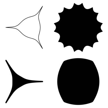 Soyut geometrik simge, sembol ögesi şekli