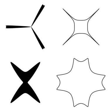 Soyut geometrik simge, sembol ögesi şekli