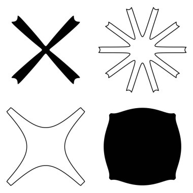 Soyut geometrik simge, sembol ögesi şekli