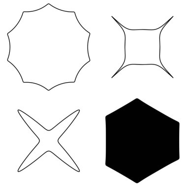 Soyut geometrik simge, sembol ögesi şekli