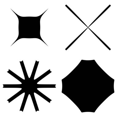 Soyut geometrik simge, sembol ögesi şekli