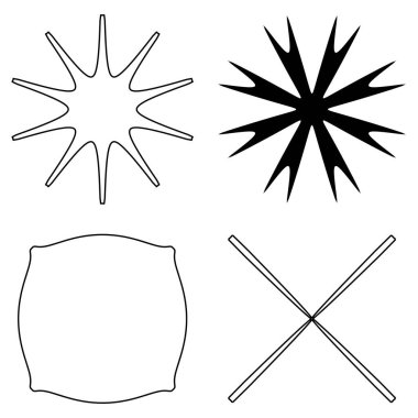 Soyut geometrik simge, sembol ögesi şekli