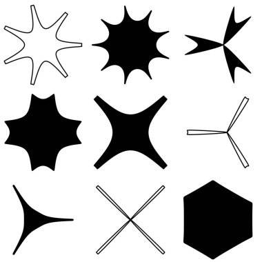 Soyut geometrik simge, sembol ögesi şekli