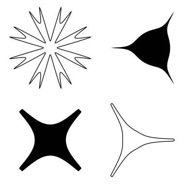 Soyut geometrik simge, sembol ögesi şekli