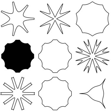 Soyut geometrik simge, sembol ögesi şekli