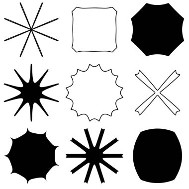 Soyut geometrik simge, sembol ögesi şekli