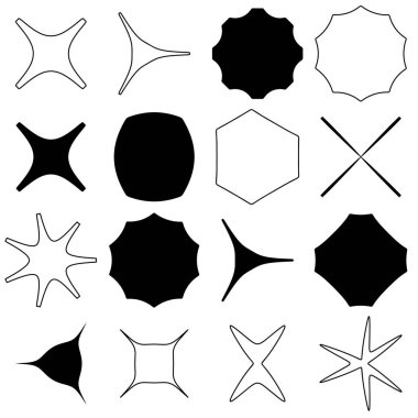 Soyut geometrik simge, sembol ögesi şekli