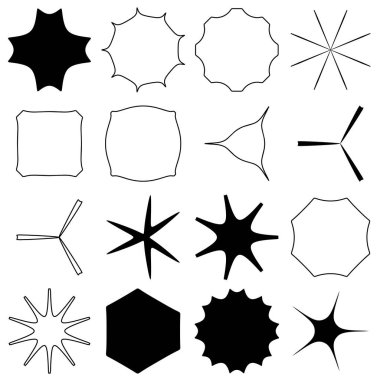 Soyut geometrik simge, sembol ögesi şekli