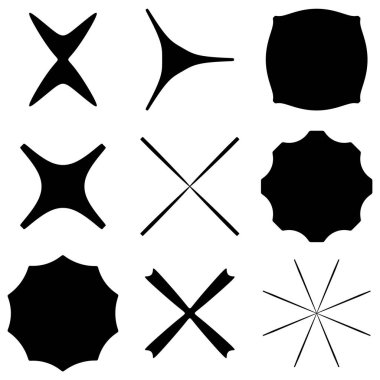 Soyut geometrik simge, sembol ögesi şekli