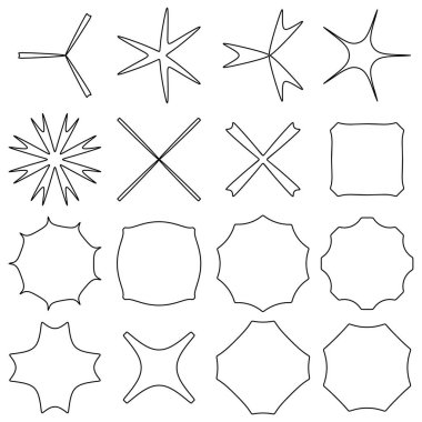 Soyut geometrik simge, sembol ögesi şekli