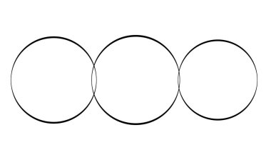 Kesişen, kesişen daireler, halka elementleri