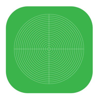 Kutup, dairesel ızgara, ağ. Pasta grafiği, grafik ögesi