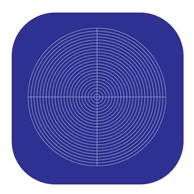 Kutup, dairesel ızgara, ağ. Pasta grafiği, grafik ögesi