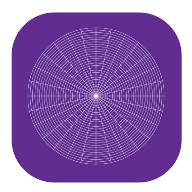 Kutup, dairesel ızgara, ağ. Pasta grafiği, grafik ögesi