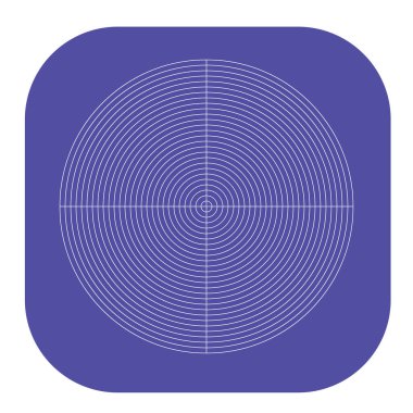 Kutup, dairesel ızgara, ağ. Pasta grafiği, grafik ögesi