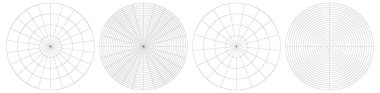 Kutup, dairesel ızgara, ağ. Pasta grafiği, grafik elemanı. Stock vektör illüstrasyonu, klip- art grafikleri