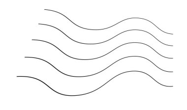 Dalgalı, zig-zag, çapraz çizgiler. Dalgalanan çizgiler. Stock vektör illüstrasyonu, klip- art grafikleri