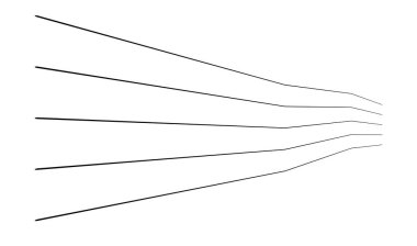 Dalgalı, zig-zag, çapraz çizgiler. Dalgalanan çizgiler. Stock vektör illüstrasyonu, klip- art grafikleri