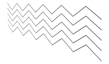 Dalgalı, zig-zag, çapraz çizgiler. Dalgalanan çizgiler. Stock vektör illüstrasyonu, klip- art grafikleri