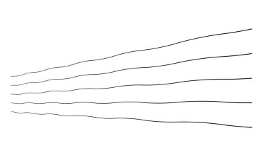 Dalgalı, zig-zag, çapraz çizgiler. Dalgalanan çizgiler. Stock vektör illüstrasyonu, klip- art grafikleri