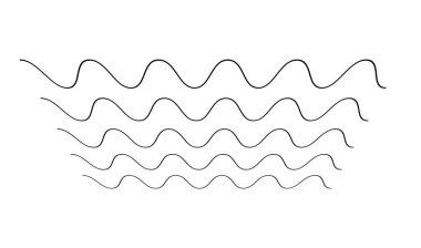 Dalgalı, zig-zag, çapraz çizgiler. Dalgalanan çizgiler. Stock vektör illüstrasyonu, klip- art grafikleri