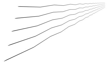 Dalgalı, zig-zag, çapraz çizgiler. Dalgalanan çizgiler. Stock vektör illüstrasyonu, klip- art grafikleri