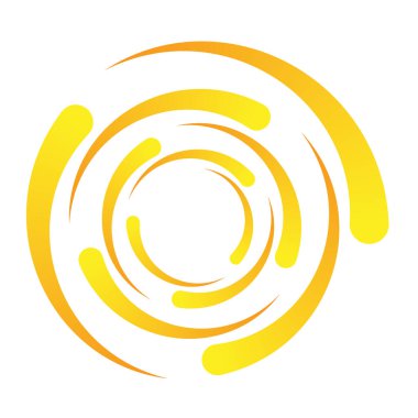 Dairesel spiral, girdap ve dönme elementi