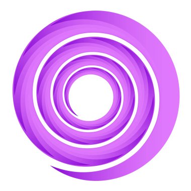 Dairesel spiral, girdap ve dönme elementi