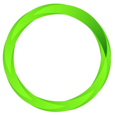 Circular spiral, swirl and twirl element