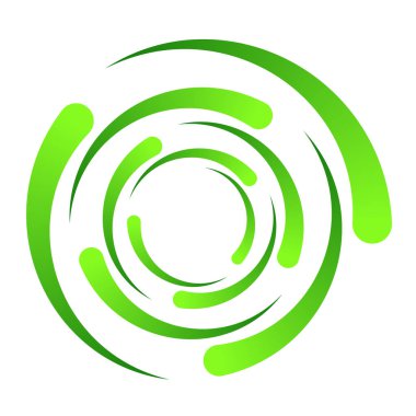 Dairesel spiral, girdap ve dönme elementi