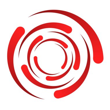 Dairesel spiral, girdap ve dönme elementi