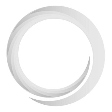 Circular spiral, swirl and twirl element