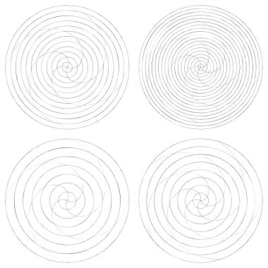 Soyut spiral, girdap ve dönme elementi. Volt, sarmal vektör