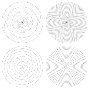 Soyut spiral, girdap ve dönme elementi. Volt, sarmal vektör