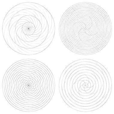 Soyut spiral, girdap ve dönme elementi. Volt, sarmal vektör
