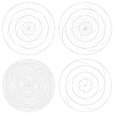 Soyut spiral, girdap ve dönme elementi. Volt, sarmal vektör