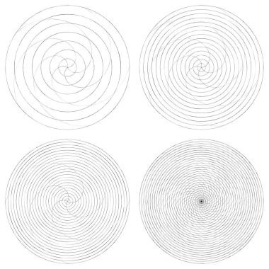 Soyut spiral, girdap ve dönme elementi. Volt, sarmal vektör