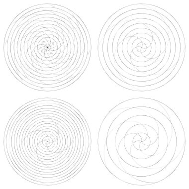 Soyut spiral, girdap ve dönme elementi. Volt, sarmal vektör