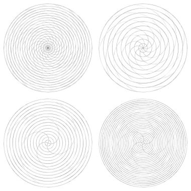 Soyut spiral, girdap ve dönme elementi. Volt, sarmal vektör