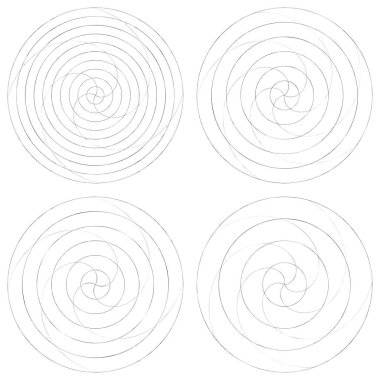 Soyut spiral, girdap ve dönme elementi. Volt, sarmal vektör