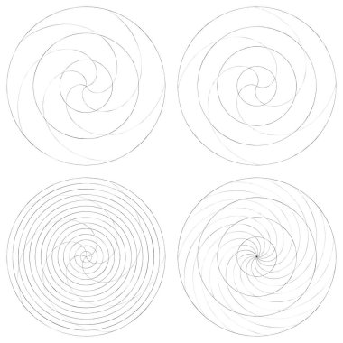 Soyut spiral, girdap ve dönme elementi. Volt, sarmal vektör