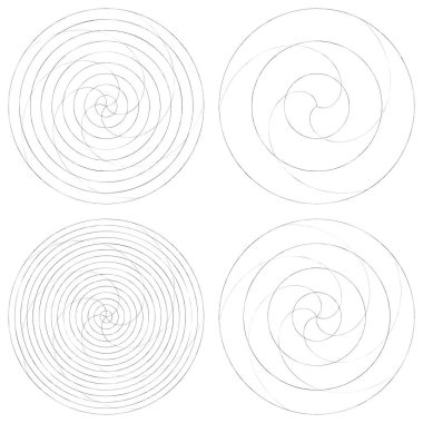 Soyut spiral, girdap ve dönme elementi. Volt, sarmal vektör
