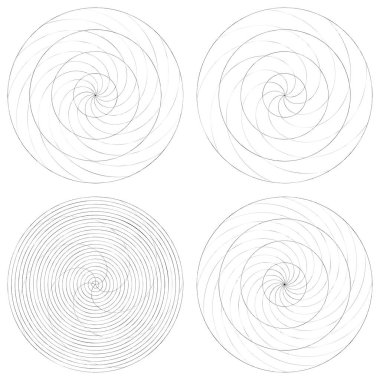 Soyut spiral, girdap ve dönme elementi. Volt, sarmal vektör
