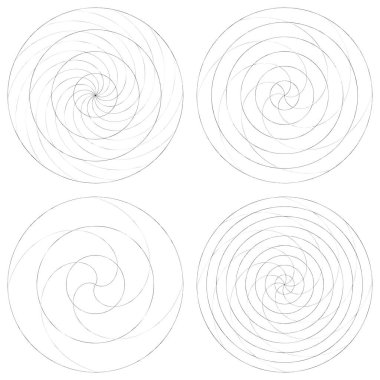 Soyut spiral, girdap ve dönme elementi. Volt, sarmal vektör