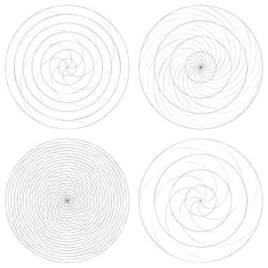 Soyut spiral, girdap ve dönme elementi. Volt, sarmal vektör
